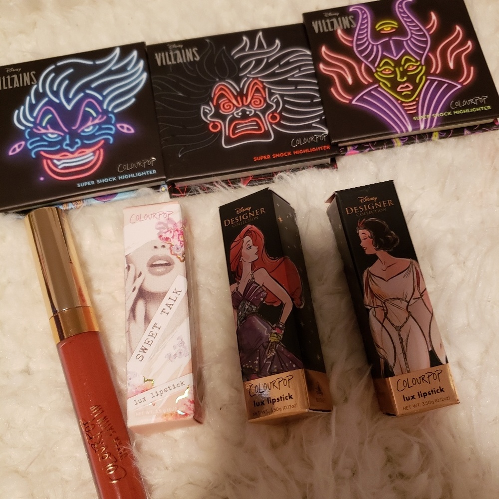 Colourpop Disney Villains Princess Lot